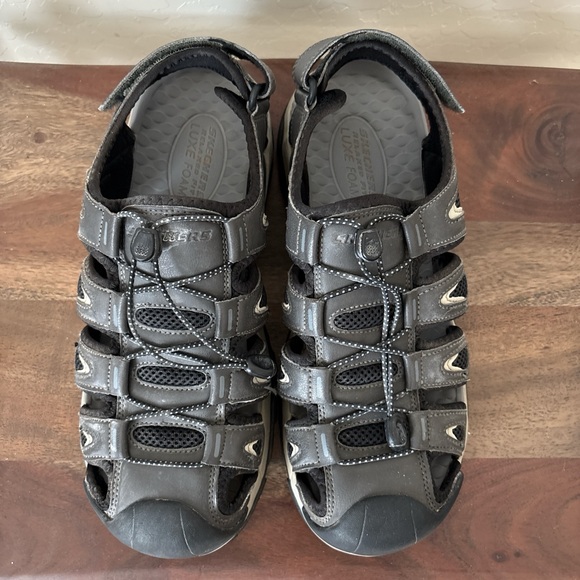 Skechers Relaxed Fit Tresmen Outseen Sport Sandals Mens 11 Gray Fisherman - Picture 1 of 7